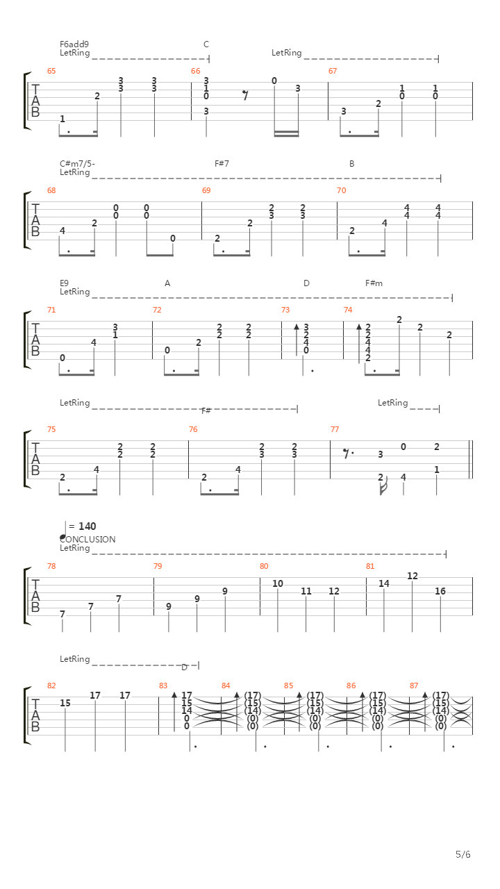 Ct Jardin吉他谱