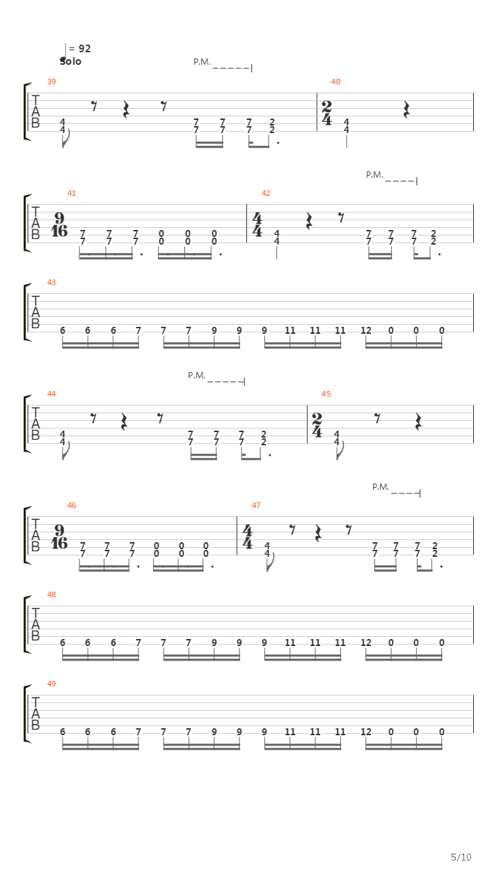 A Pattern In Pain吉他谱