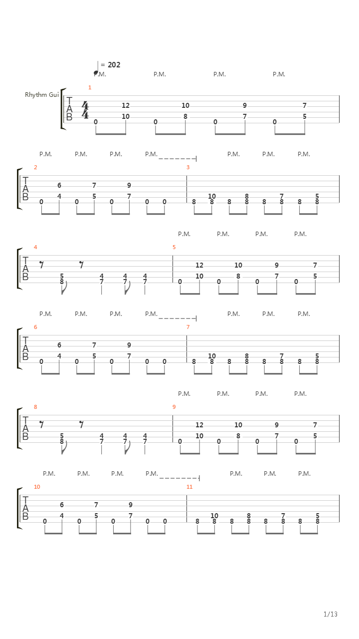 A Match Into Water吉他谱