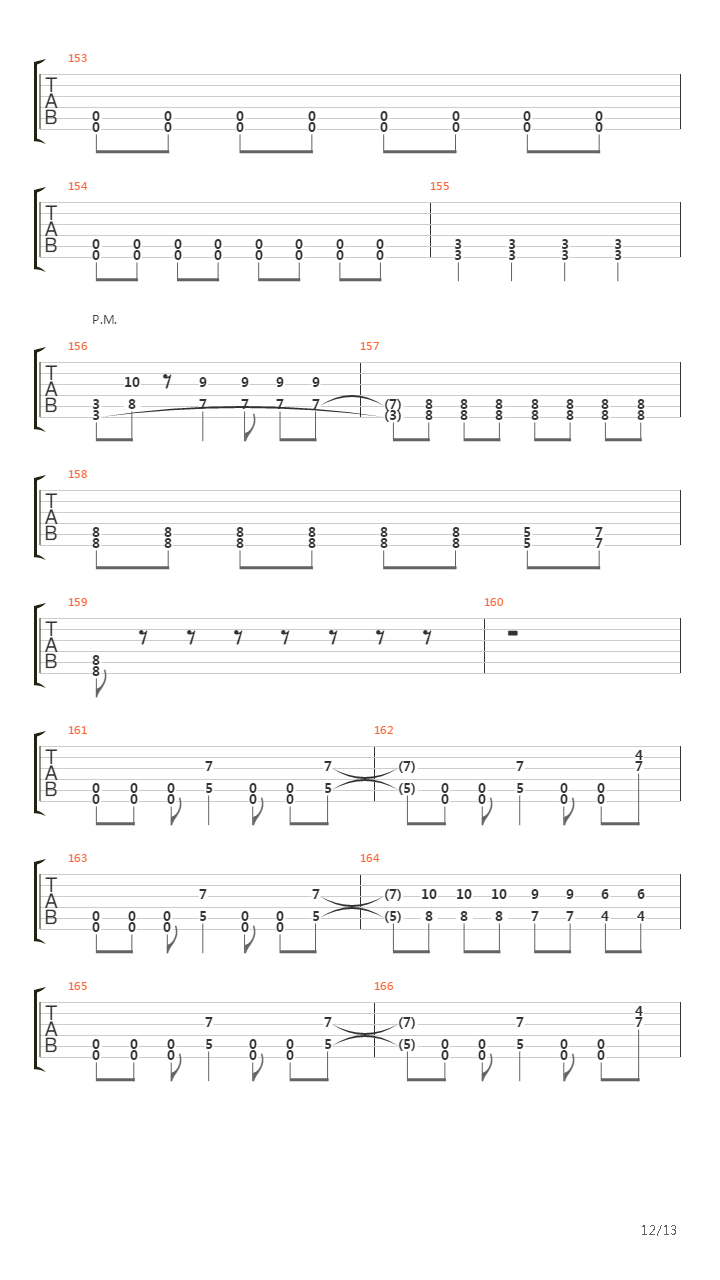 A Match Into Water吉他谱