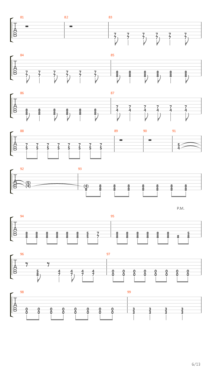 A Match Into Water吉他谱