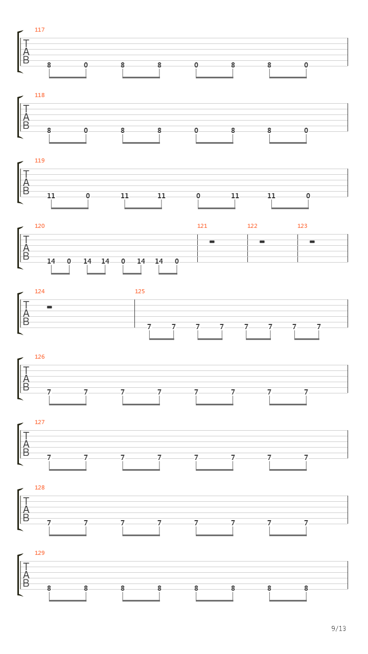 A Match Into Water吉他谱