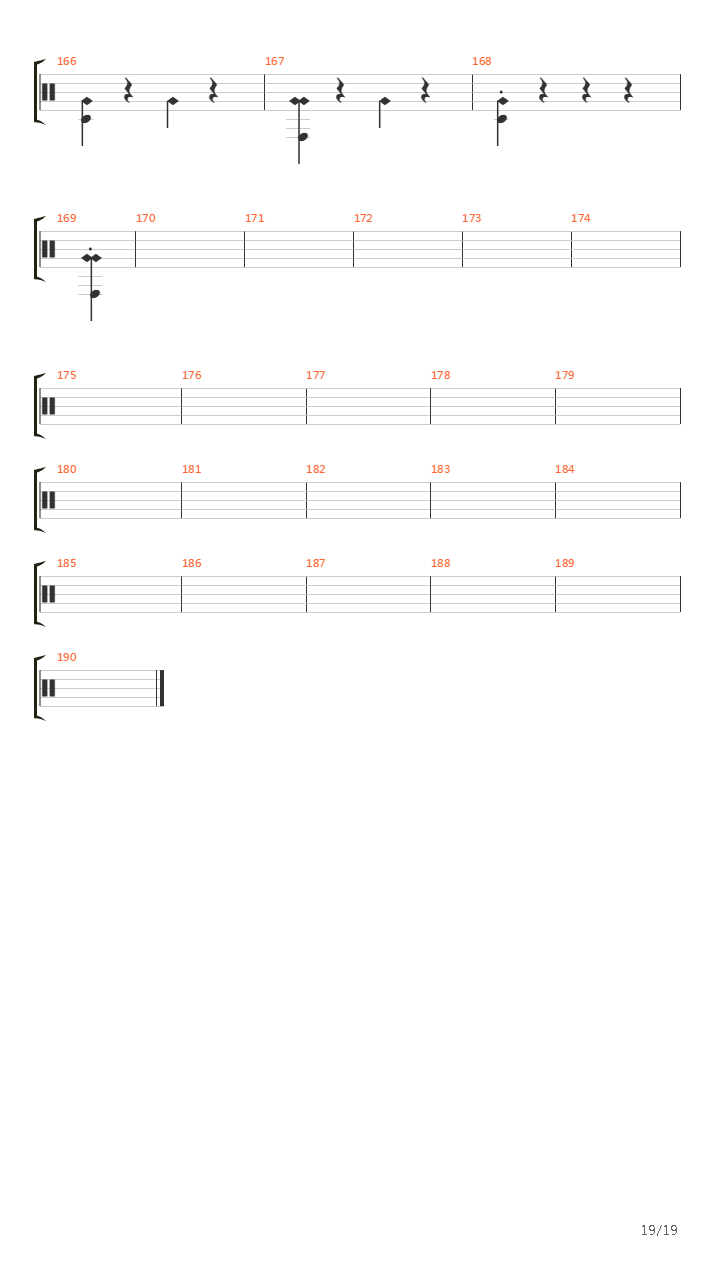 A Match Into Water吉他谱