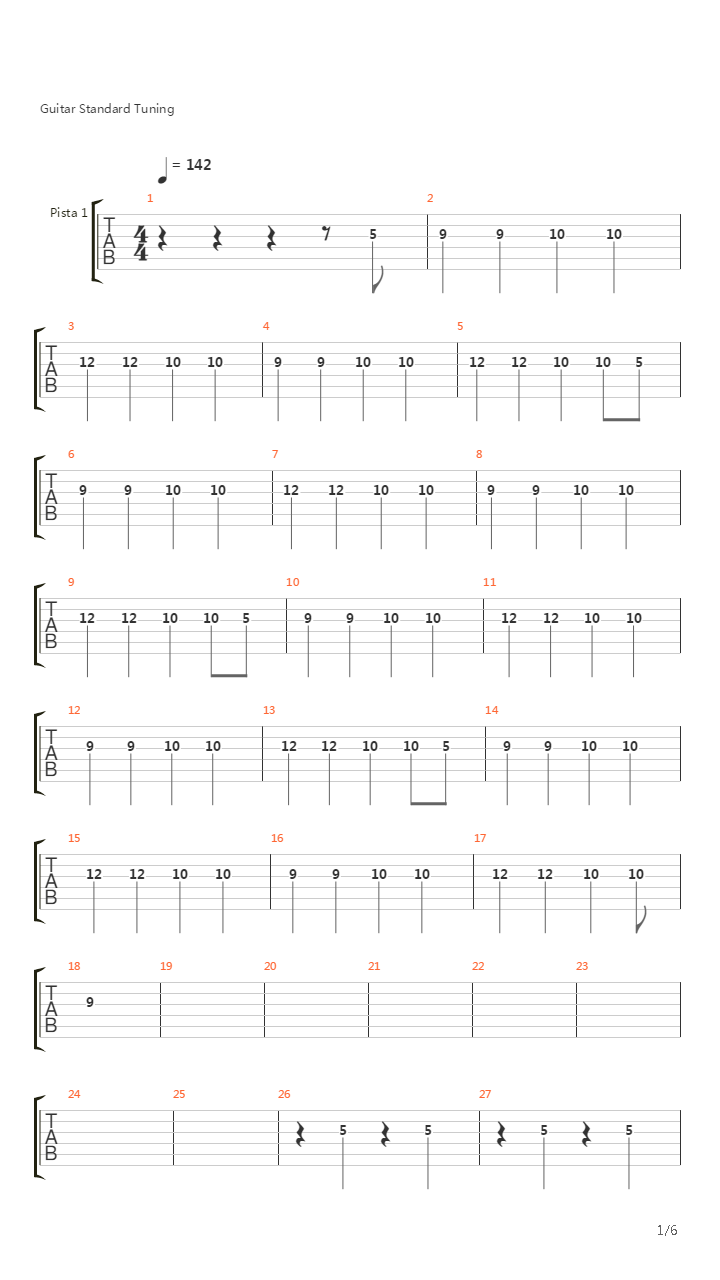 Nada Podra Salvarte吉他谱