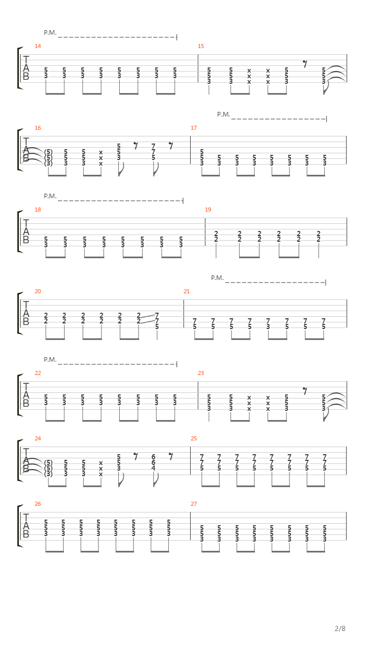 Nada Que Perder吉他谱
