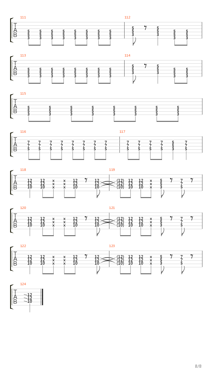 Nada Que Perder吉他谱