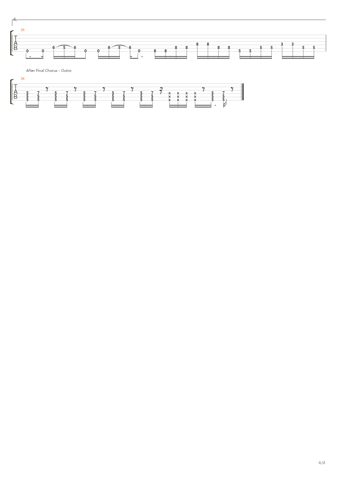 Fireproof吉他谱