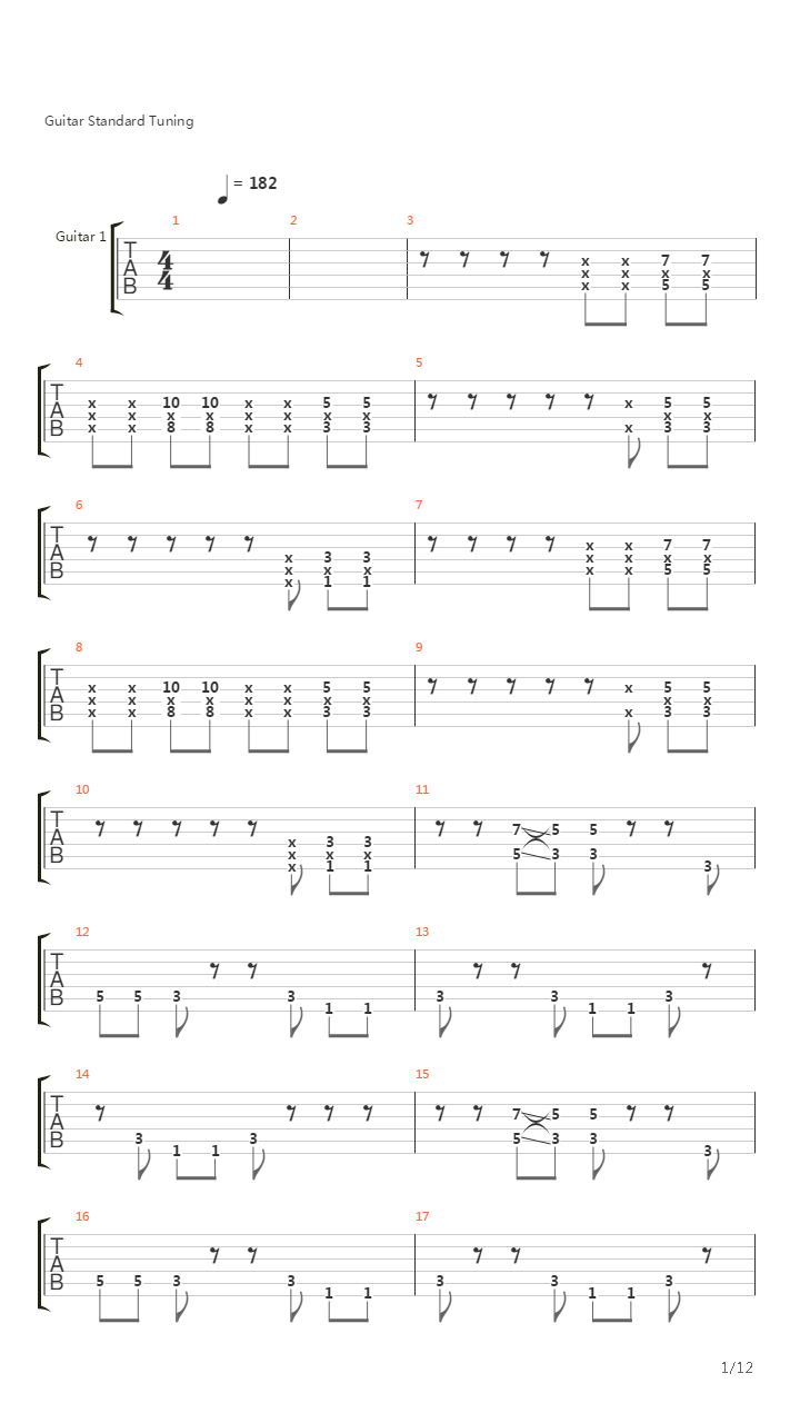 Barnes吉他谱