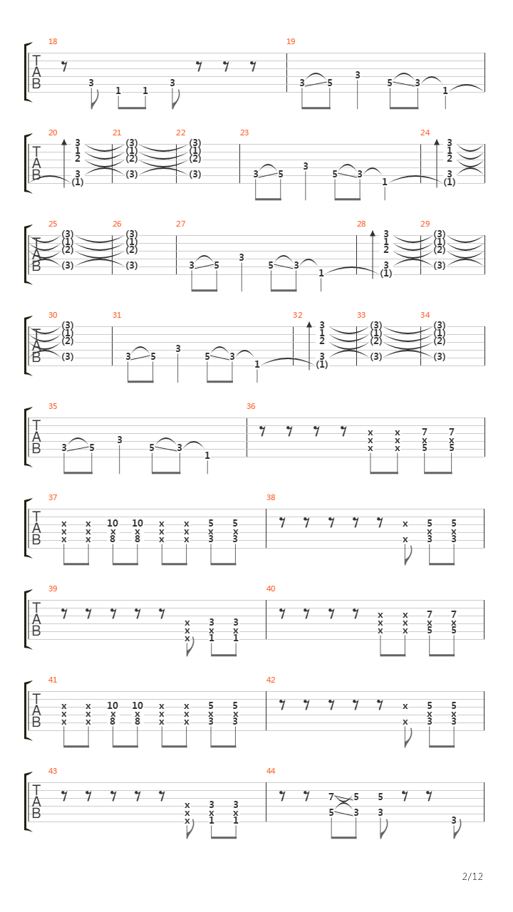 Barnes吉他谱