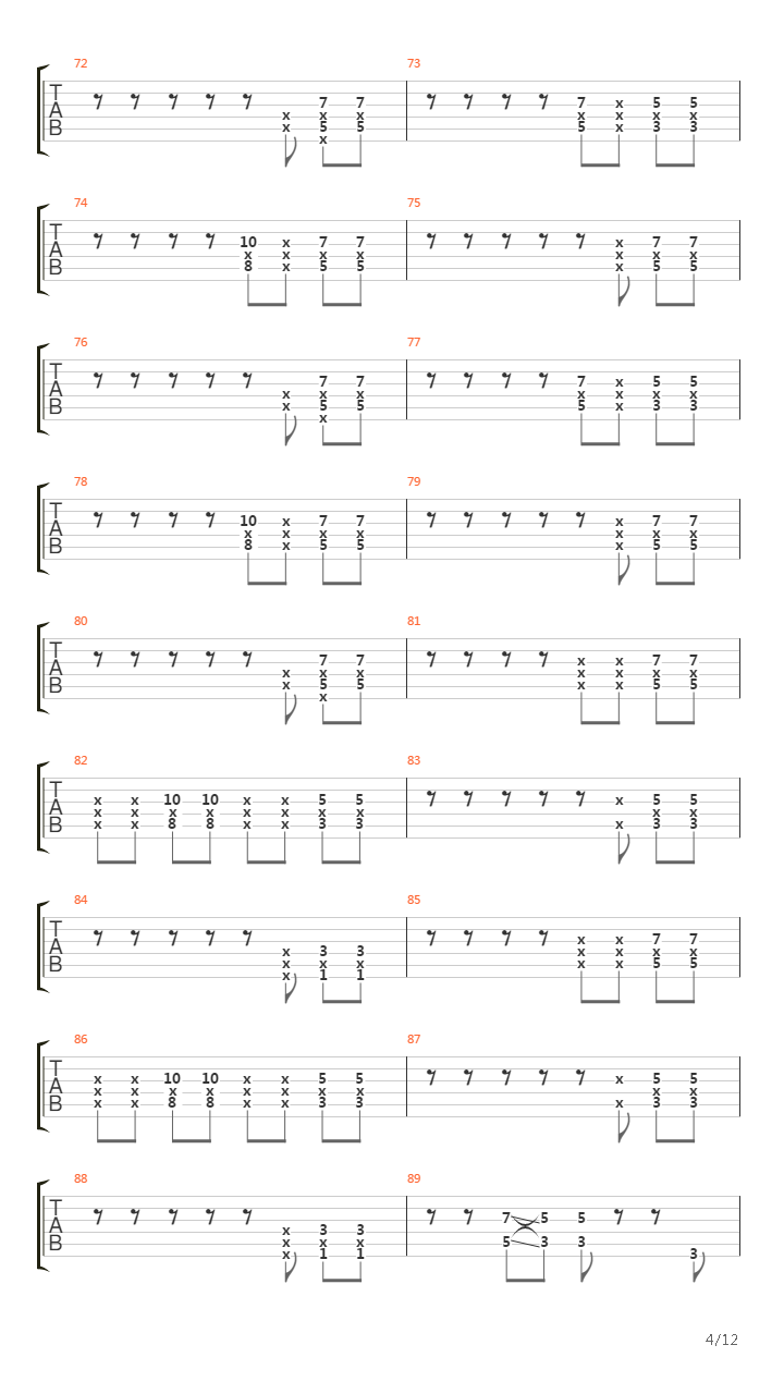 Barnes吉他谱