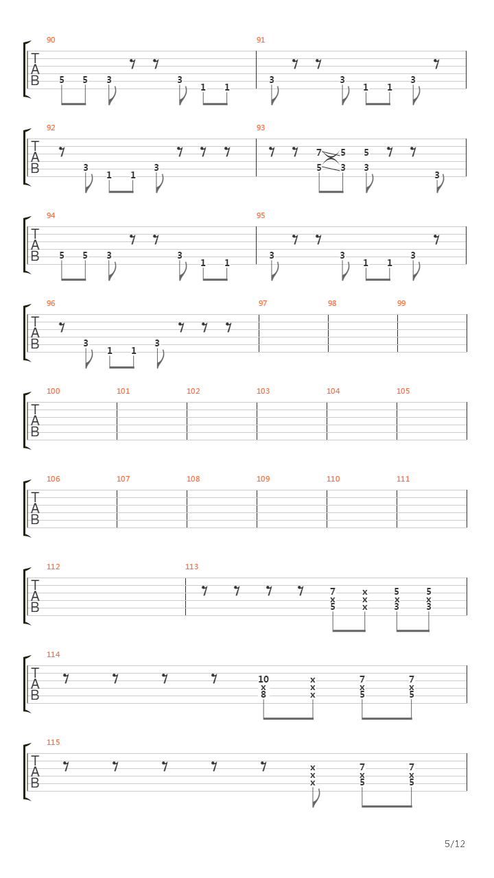 Barnes吉他谱