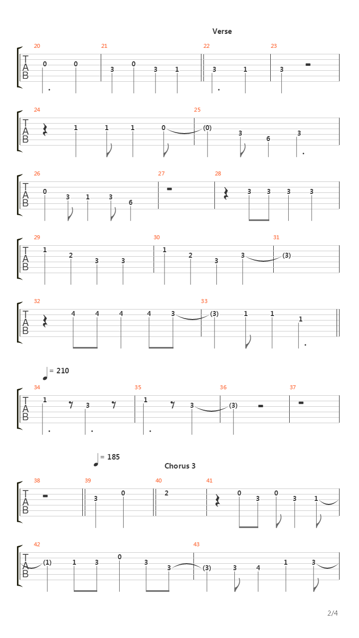 Mahogany吉他谱