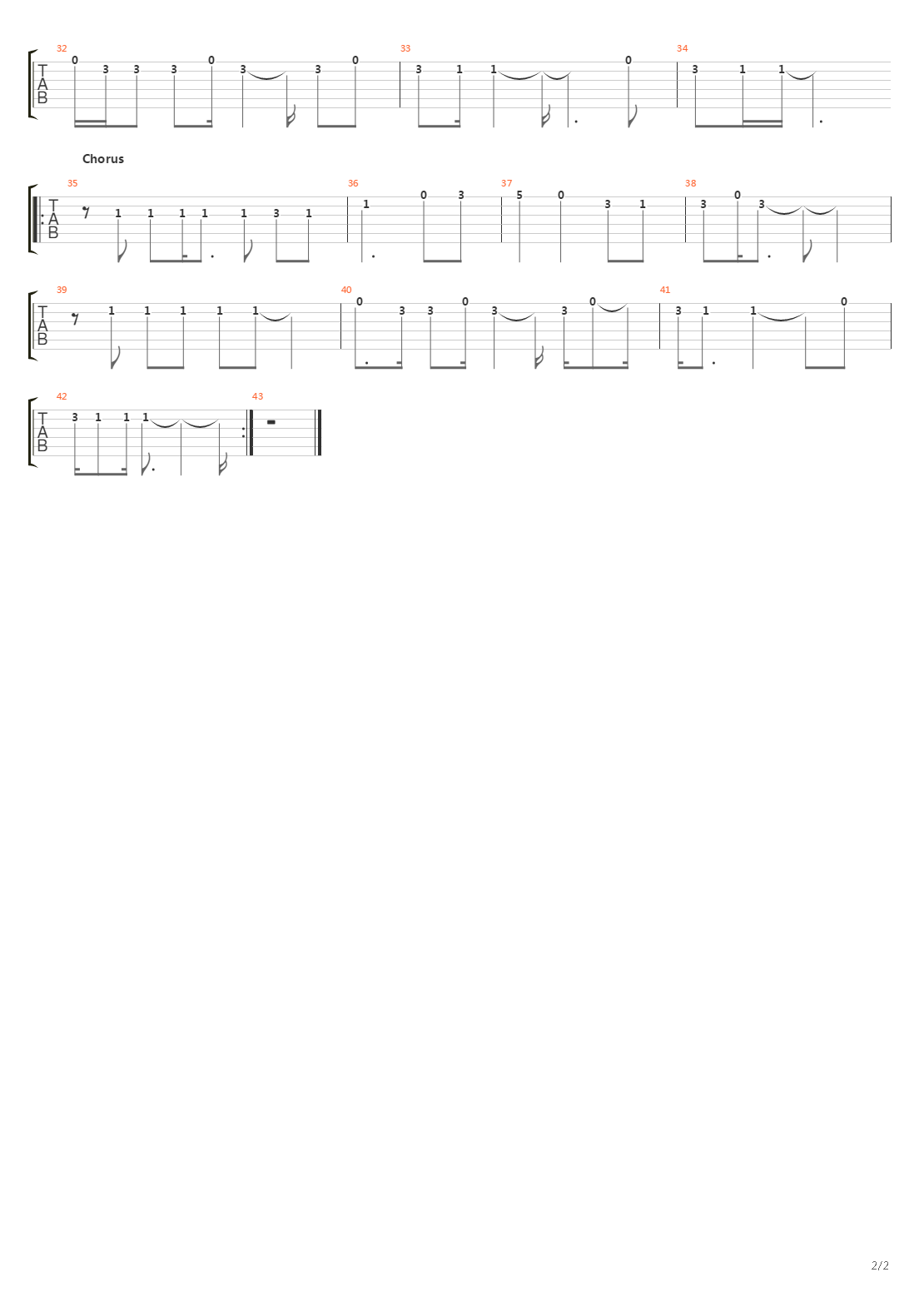 Ajndk Ii吉他谱