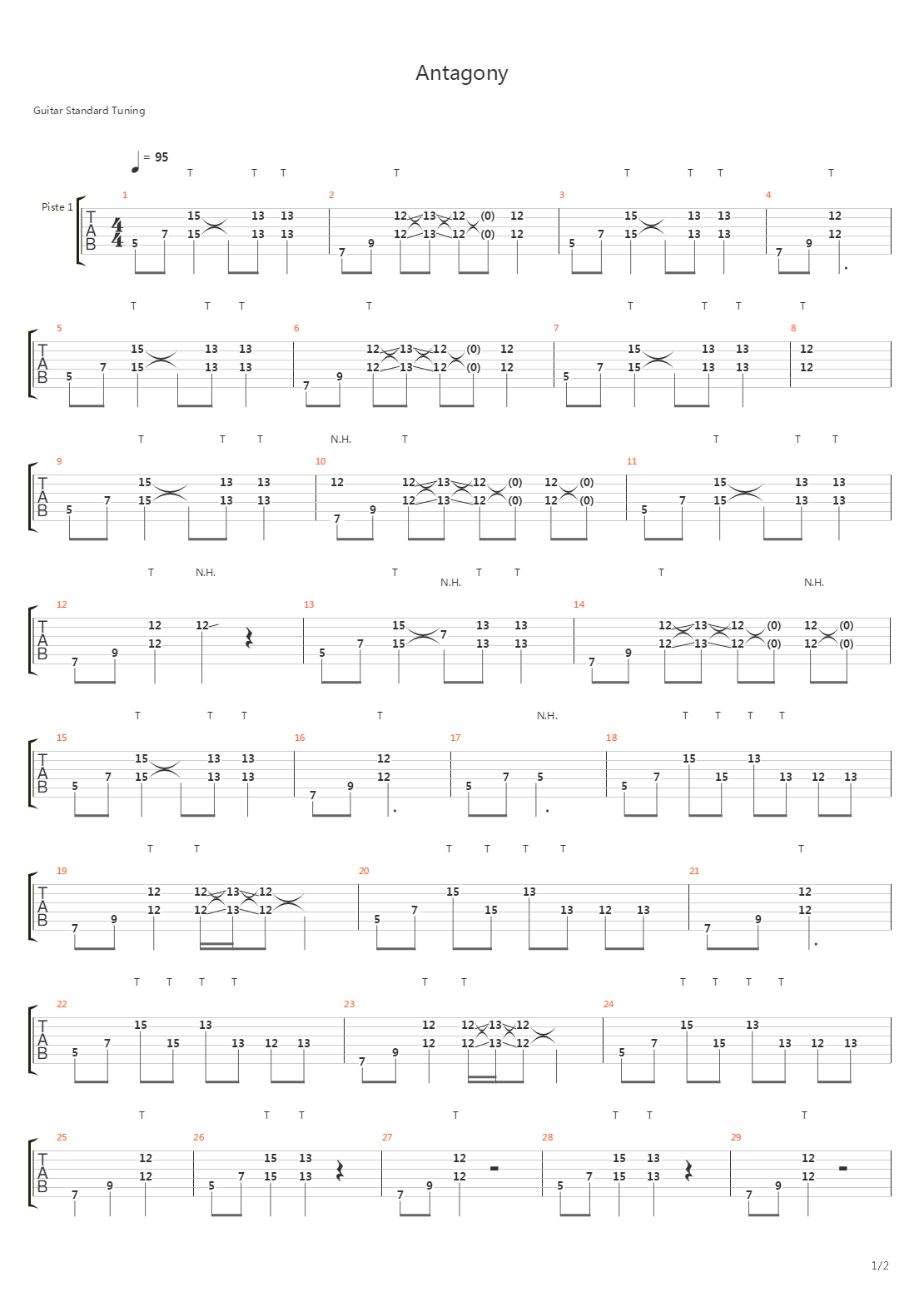 Antagony吉他谱
