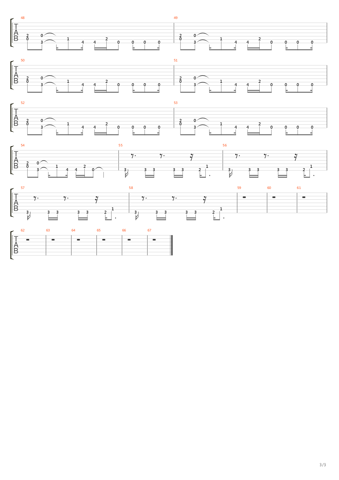 Clonus吉他谱