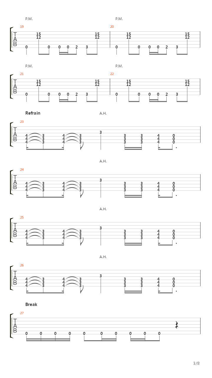 Blhm吉他谱