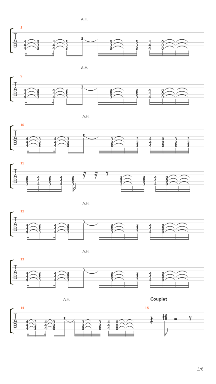 Blohm Vraie Partition吉他谱