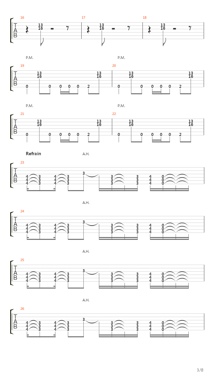 Blohm Vraie Partition吉他谱