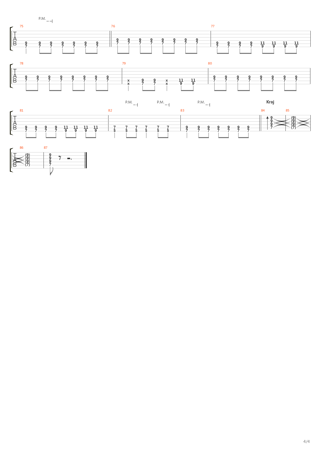 Laznjak吉他谱