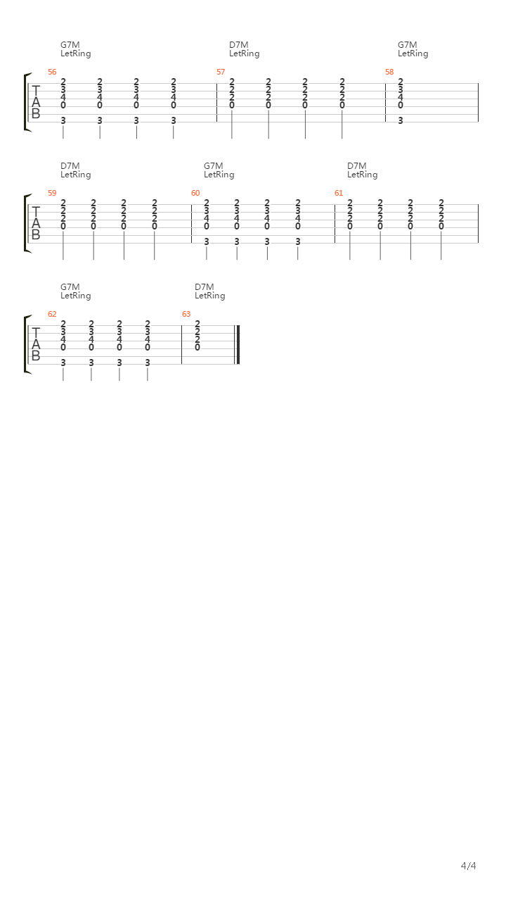 Magnolia吉他谱