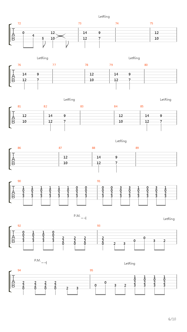 Torn吉他谱