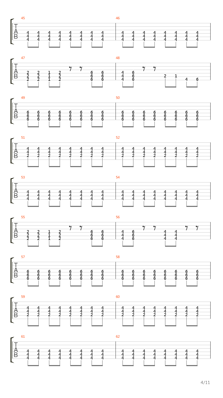 Mercury Falling吉他谱