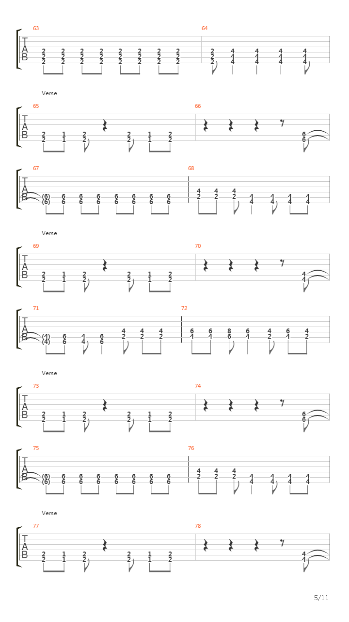 Mercury Falling吉他谱