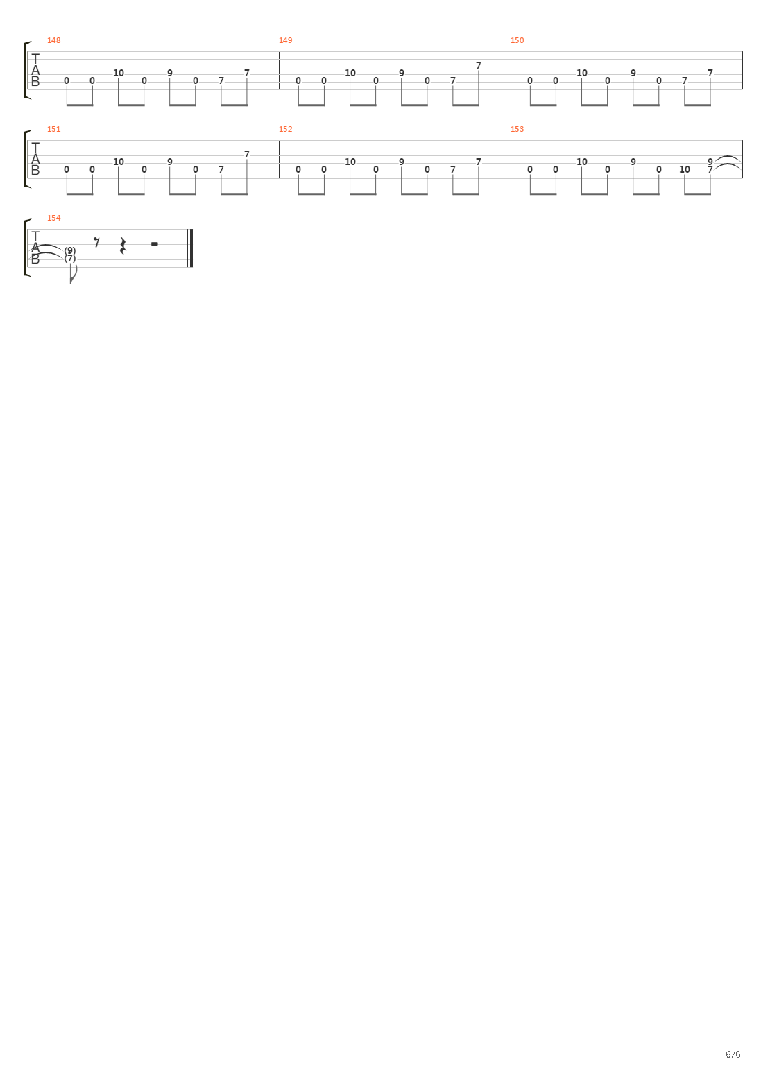 Arena吉他谱