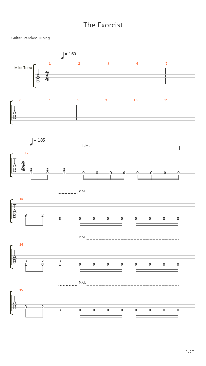 The Exorcist吉他谱