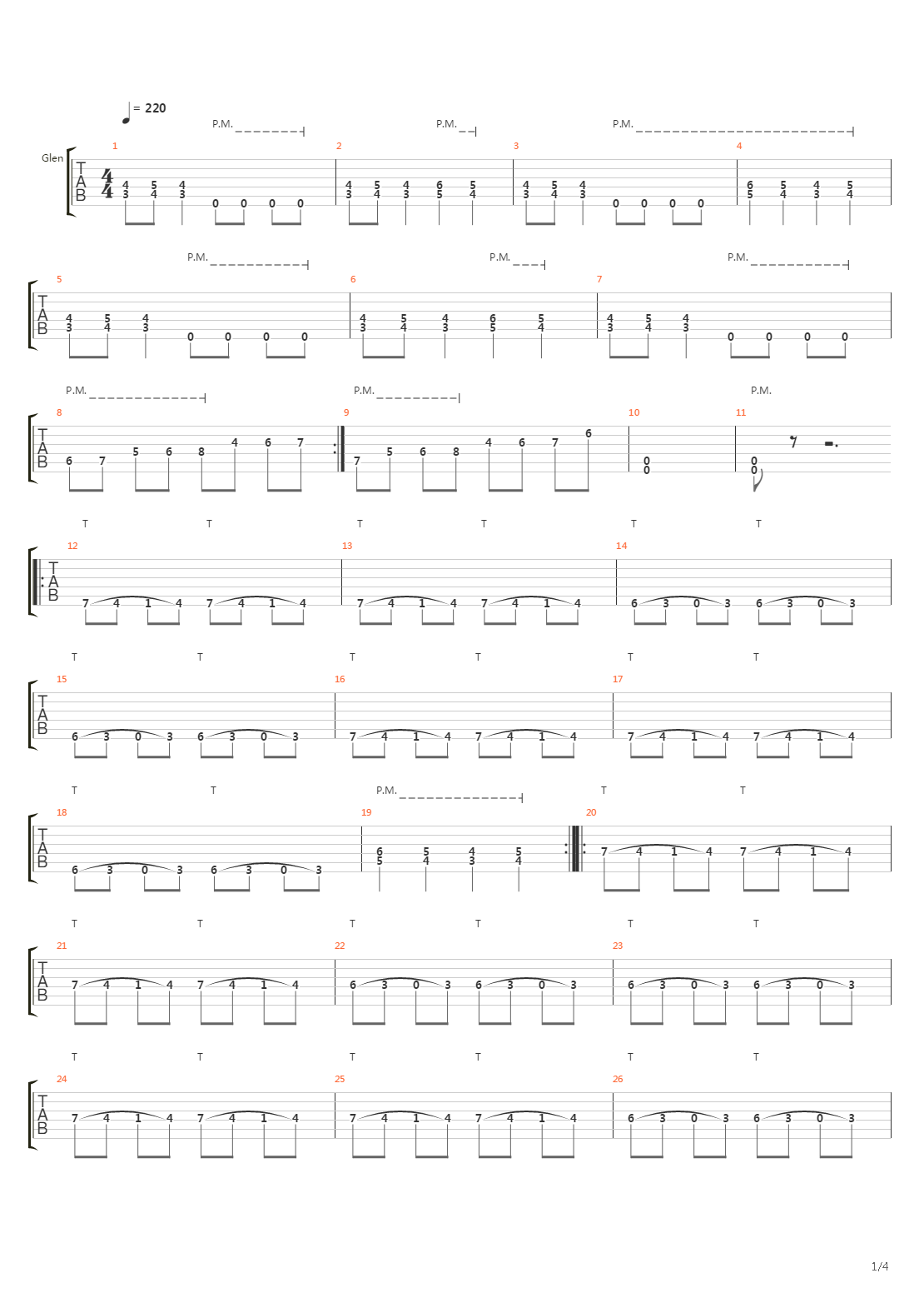 A Crack In The Spine Of The Gallant吉他谱