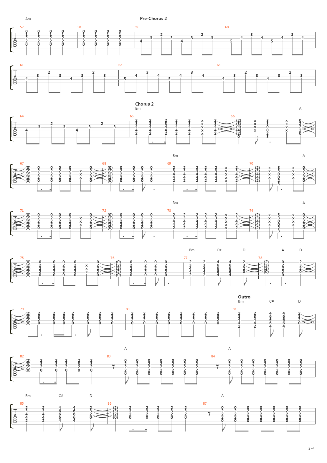 Passenger吉他谱