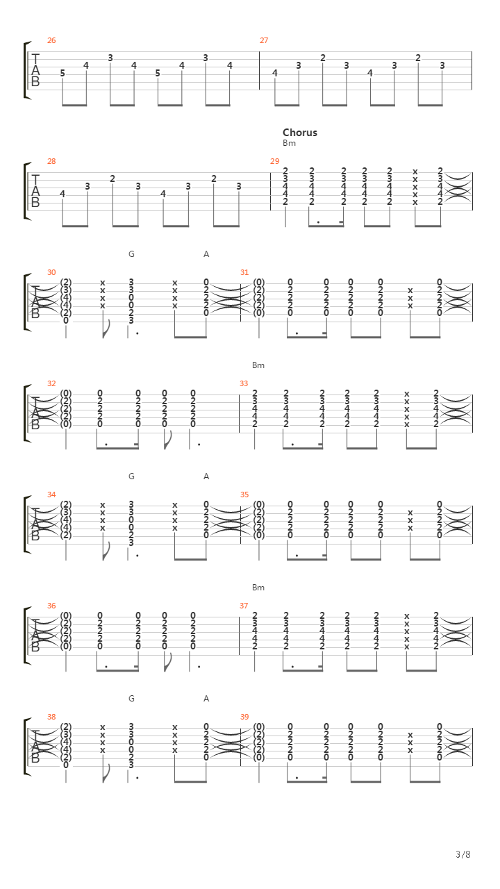 Passenger吉他谱