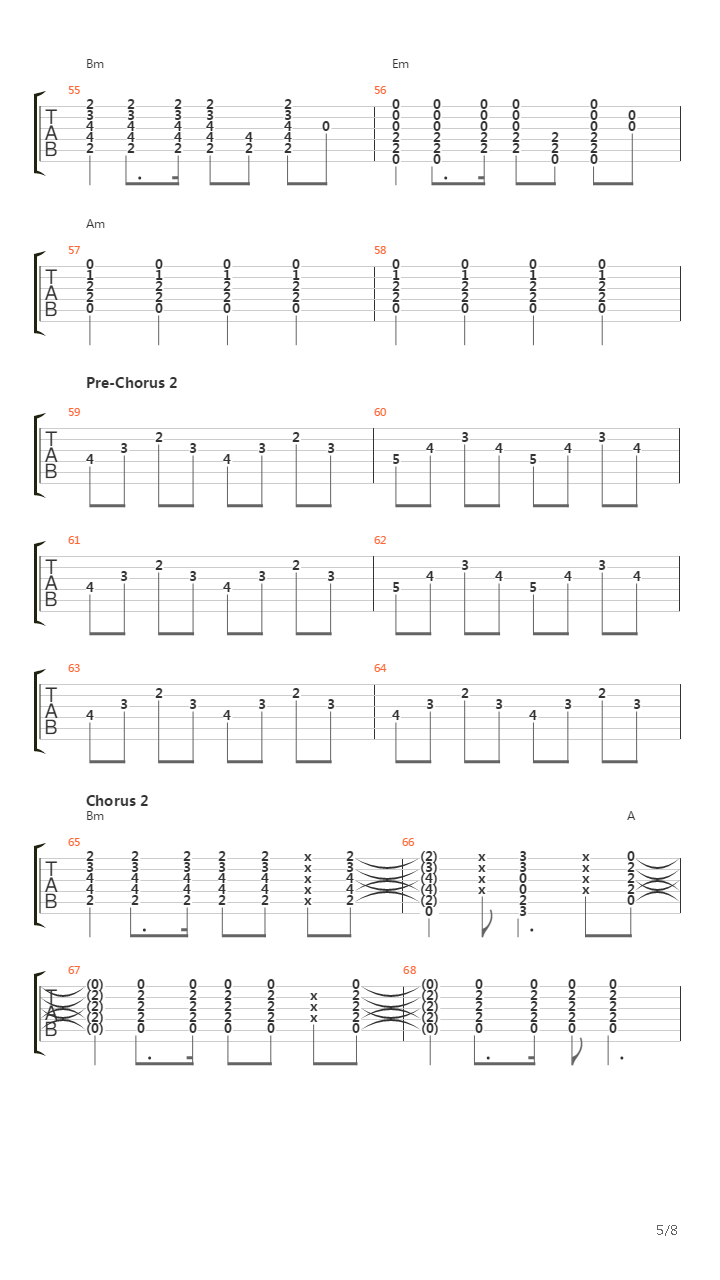 Passenger吉他谱