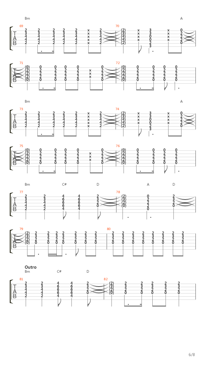 Passenger吉他谱