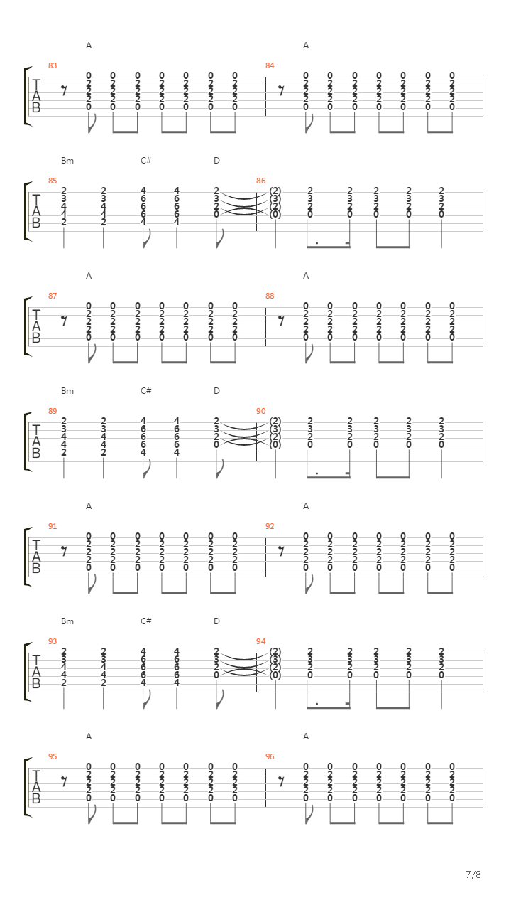 Passenger吉他谱