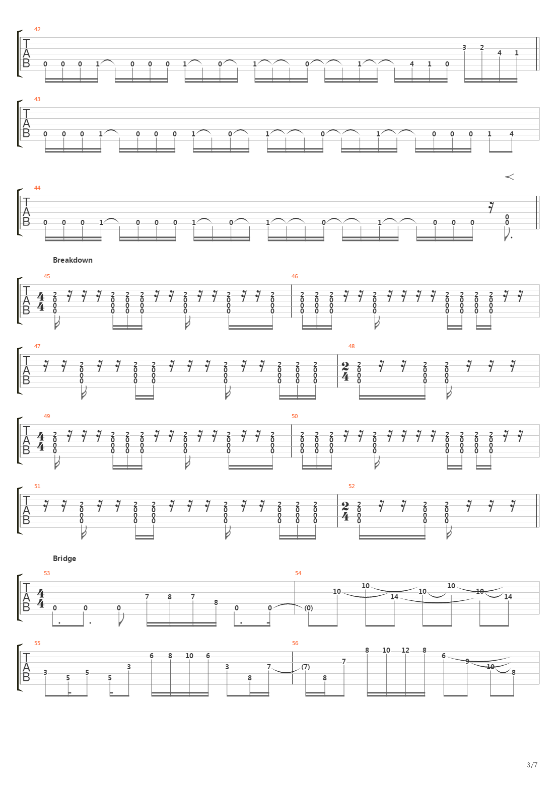 The Slough Of Despond吉他谱