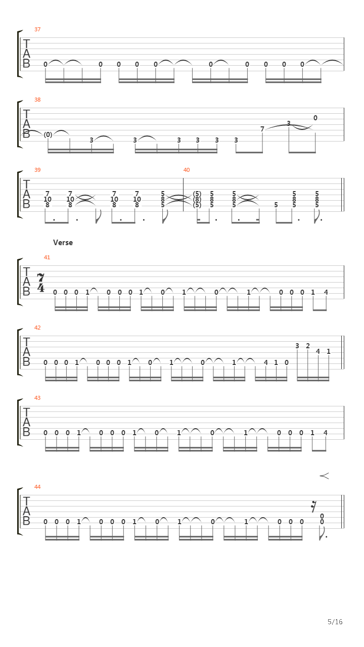 The Slough Of Despond吉他谱