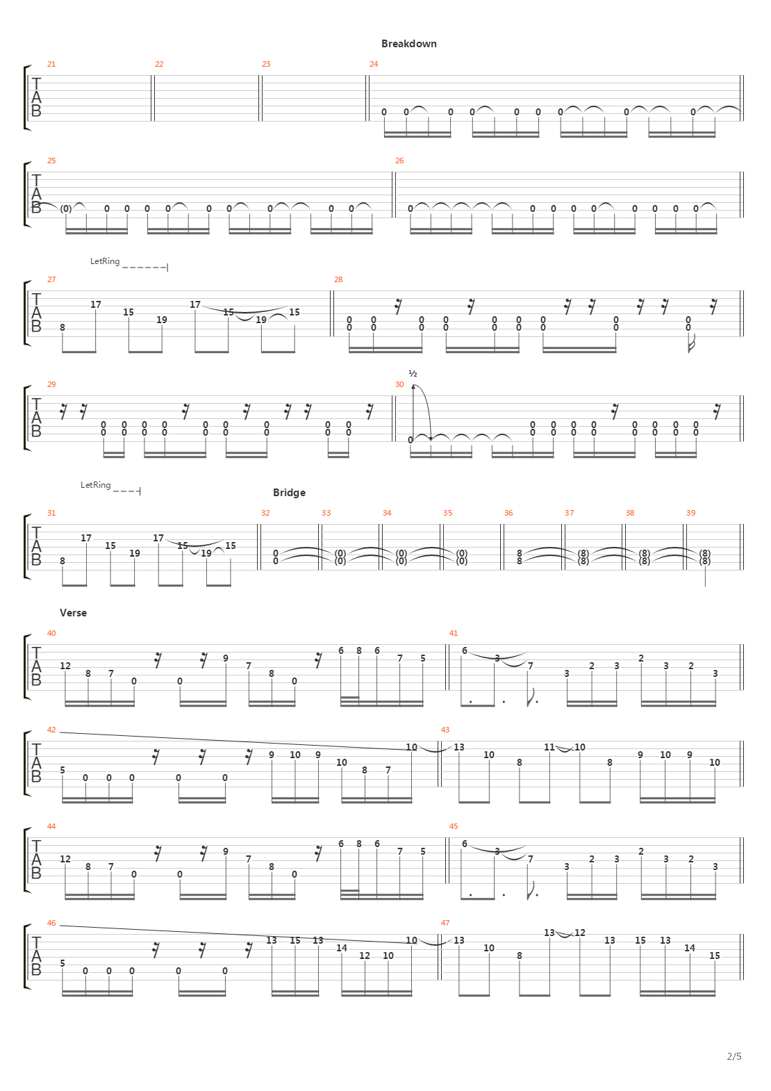 The Valley Of Shadow And Death吉他谱
