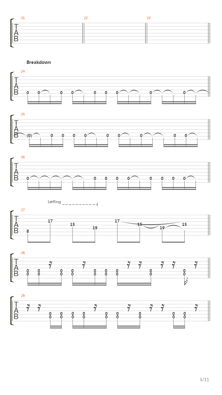 The Valley Of Shadow And Death吉他谱