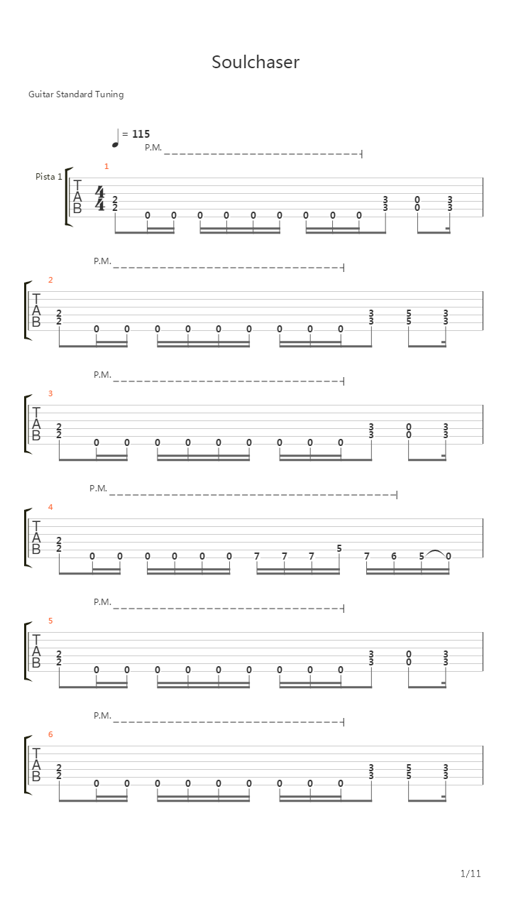 Soulchaser吉他谱