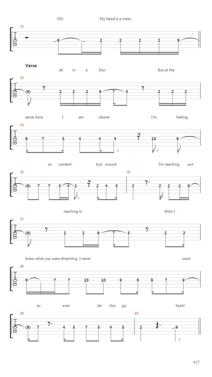 As Long As I Am Here吉他谱