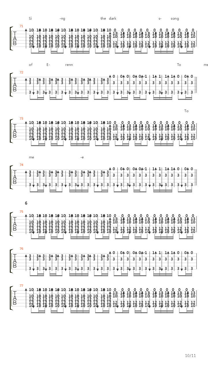 Dark Song吉他谱
