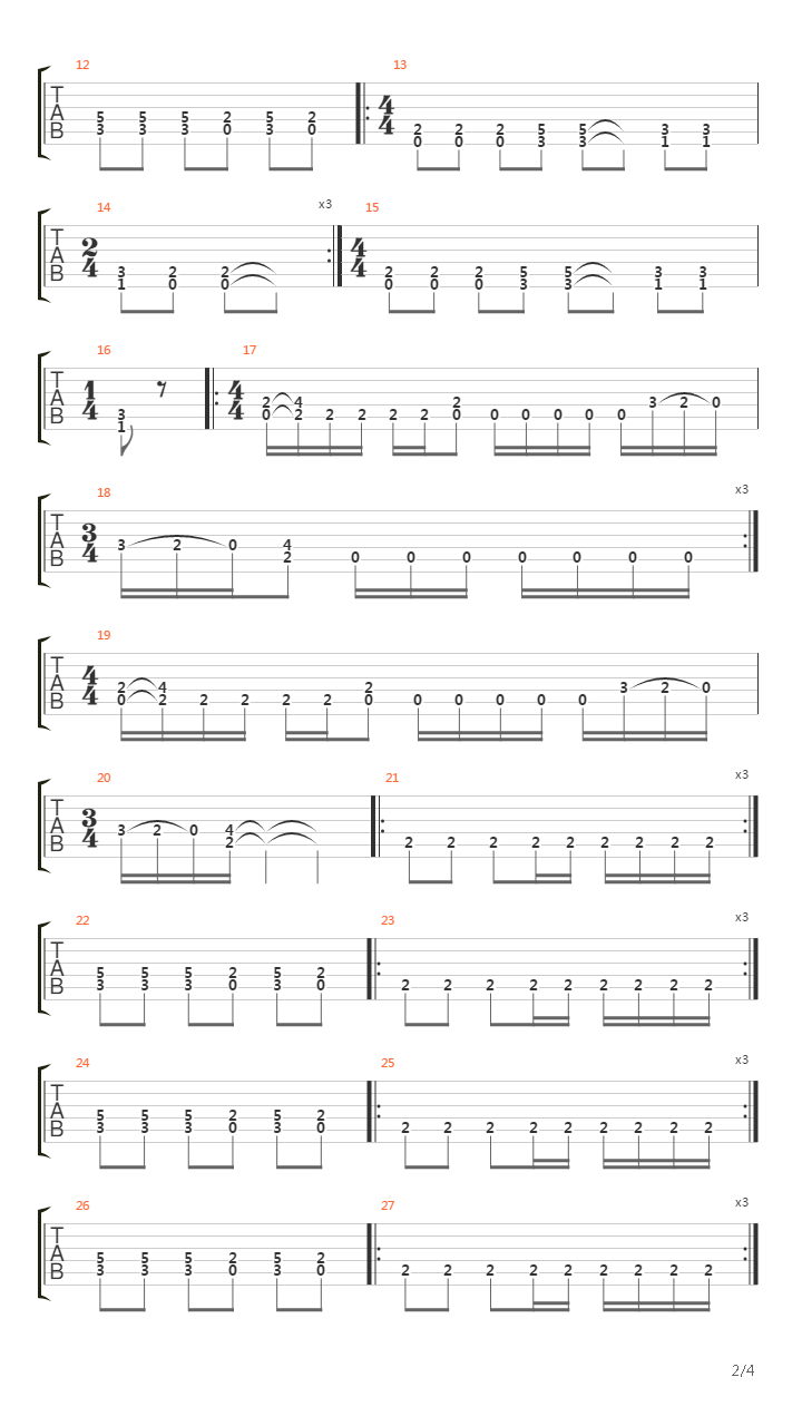 Murder 101吉他谱