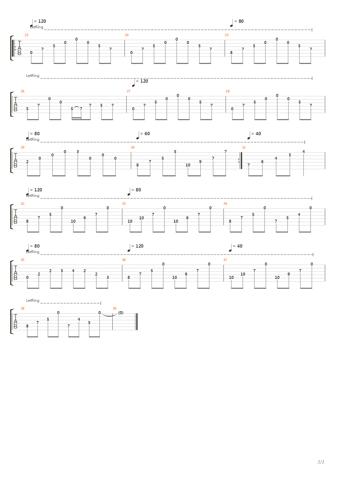 Seconds吉他谱