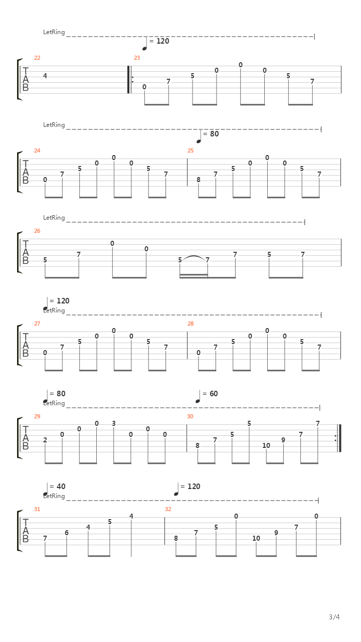 Seconds吉他谱