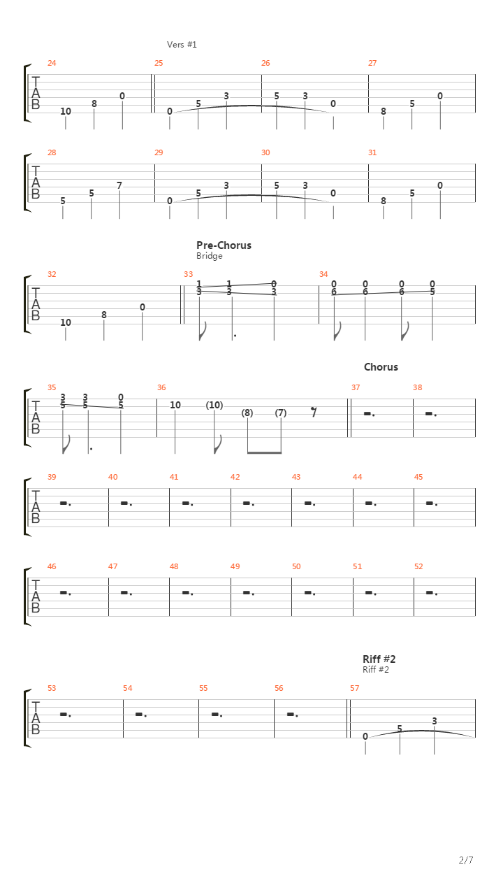 Breakdown In 3 4吉他谱