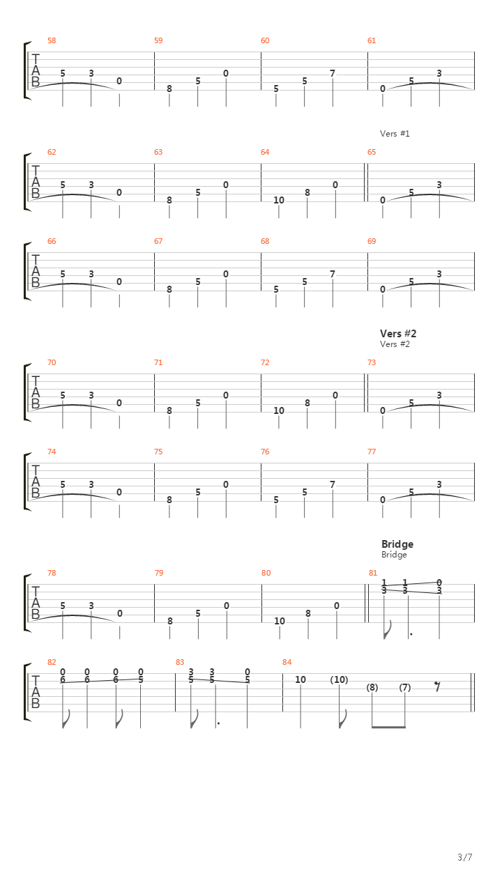Breakdown In 3 4吉他谱
