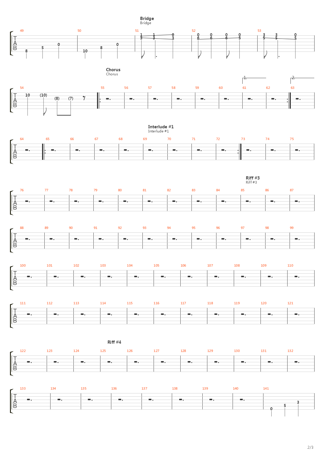 Breakdown In 3 4吉他谱