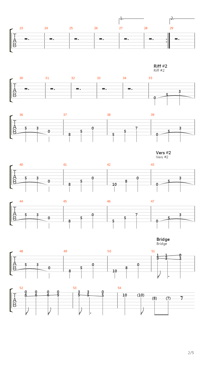 Breakdown In 3 4吉他谱