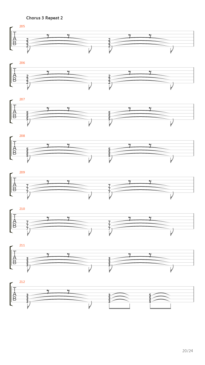 Sanctuary Hum吉他谱